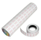 Close-up of price gun label paper showcasing label design.