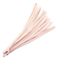 Pack of three light salmon pink flat elastic, 9mm wide.