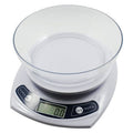 White electronic postal kitchen scale with a 1000g capacity