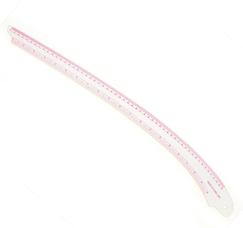 Flexible metric curve ruler measuring 55cm for sewing projects