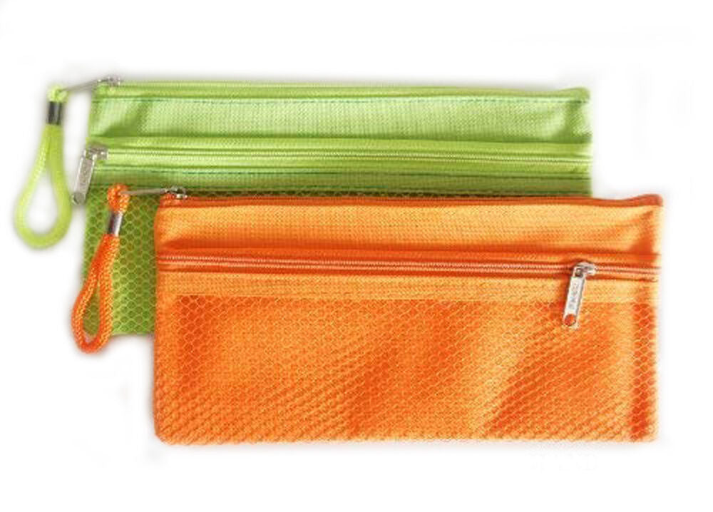 Two A6 fabric mini tool bags in vibrant colours, measuring 22x10.5cm each.
