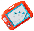 Children's magnetic sketch board with colourful doodles