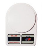 Digital postal scale showing LCD display and controls.