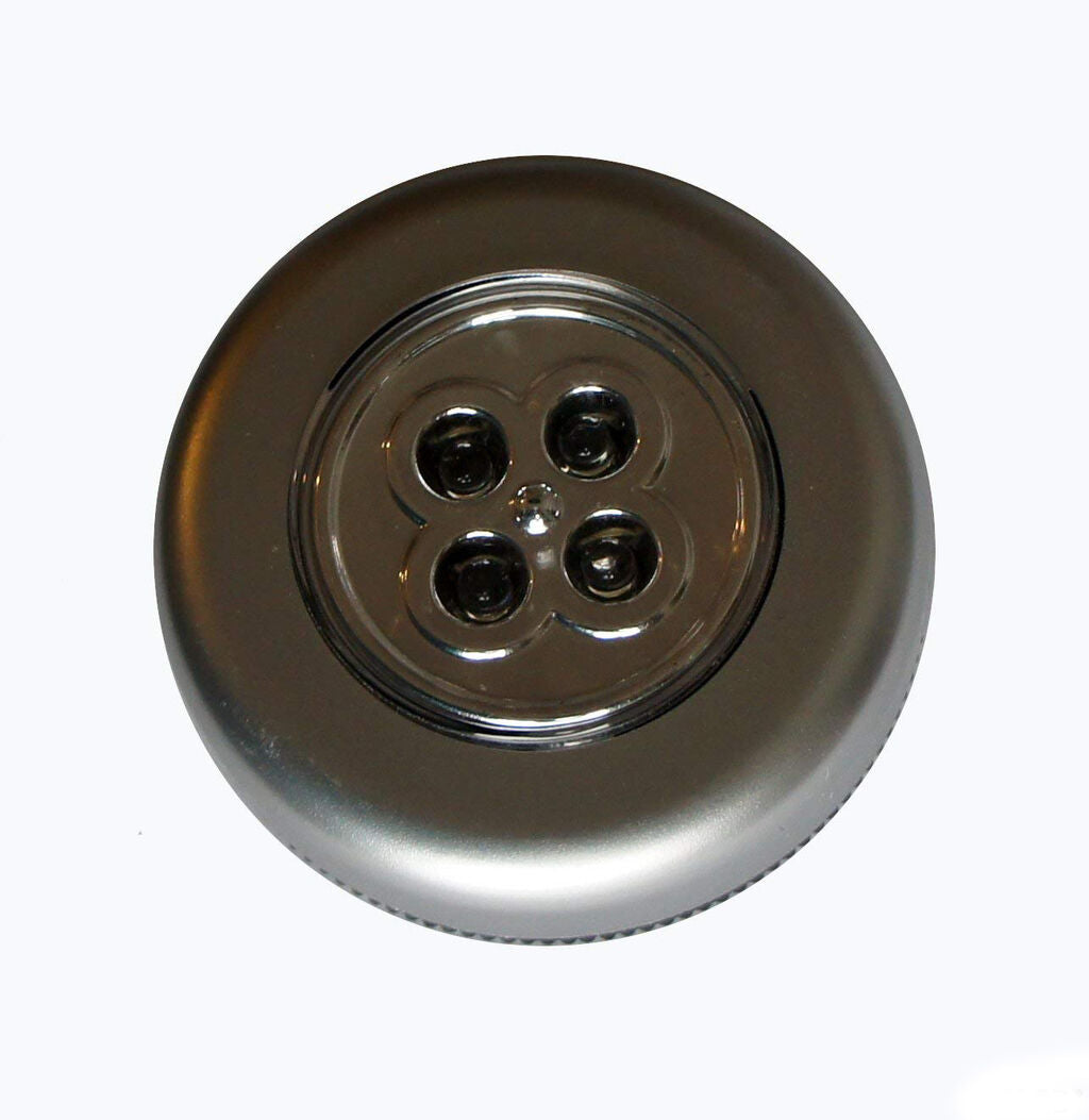 Two battery powered stick lamps with 4 LEDs each