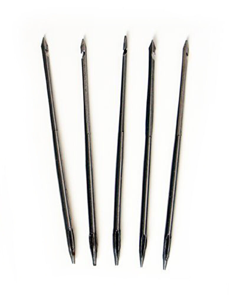 Pack of 5 professional shoe repairing straight needles, 7.5 cm.
