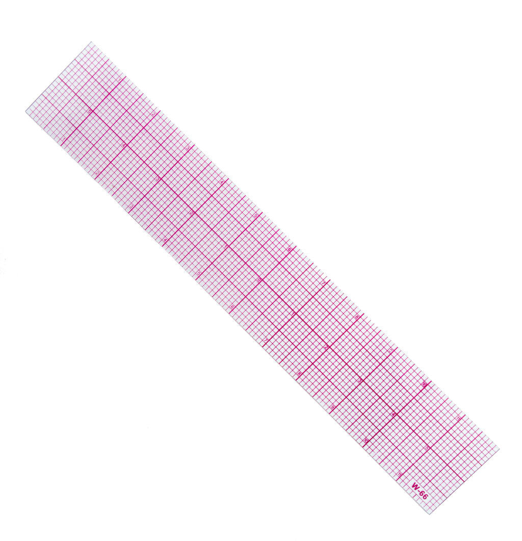 12-inch 10ths graph ruler showing measurement markings.