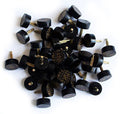 Pack of premium ladies round high shoe repair heel tips.