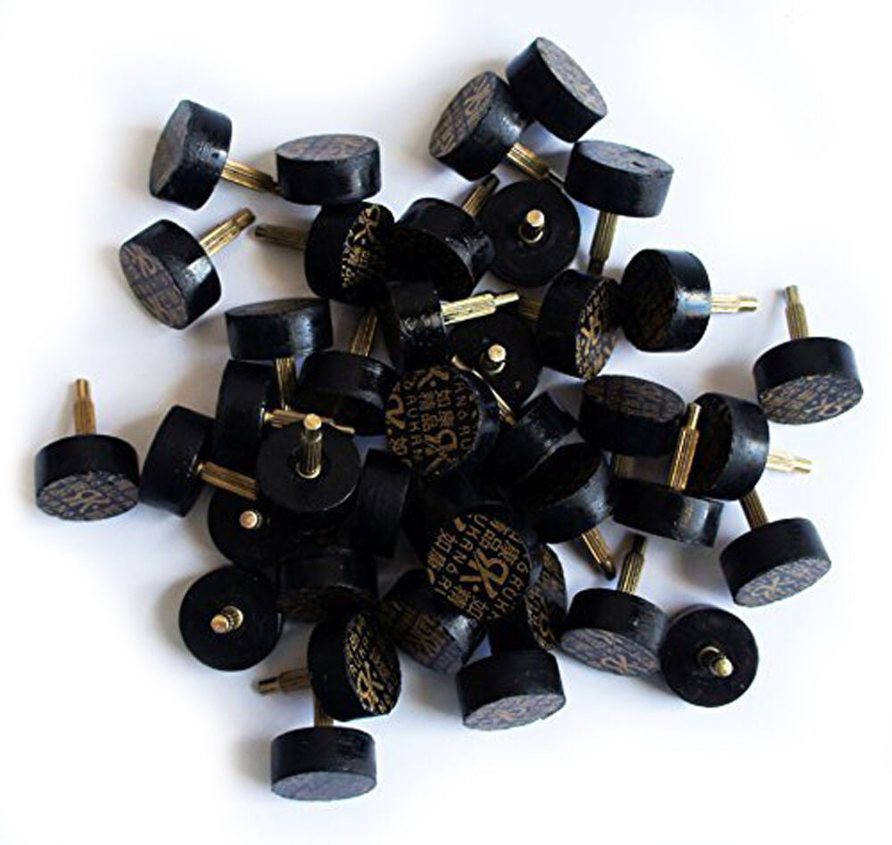 Pack of premium ladies round high shoe repair heel tips.