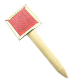 Fur care wire brush with sturdy bristles for cleaning fur