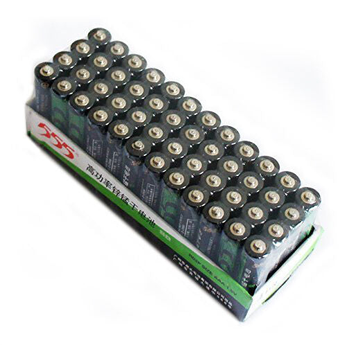Pack of 48 AAA 1.5V batteries displayed on a white background