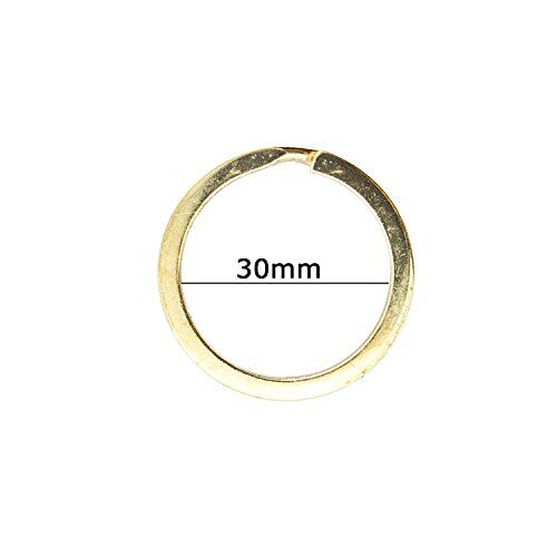 Keyring held in hand to demonstrate size and durability.