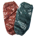 Close-up of a sleeve arm protector made from durable PVC material.