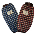 Two pairs of unisex waterproof checked sleeve arm protectors