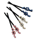 CHP Beautiful Shiny Diamante Crystal Assorted Designs and Colours Hair Pins for All Ages - Pack of 3