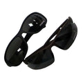 Two pairs of unisex sport sunglasses with dark tinted lenses.