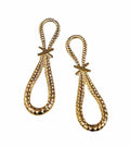 Pack of 10 gold zip pulls with eyelets displayed on a white background.