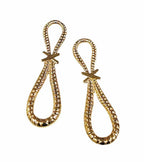 Pack of 10 gold zip pulls with eyelets displayed on a white background.