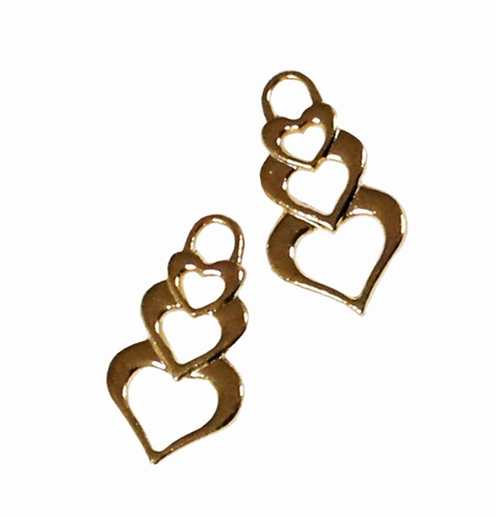 F151 GOLD Zip Pulls, Tags, Fasteners with Eyelet - Pack of 10