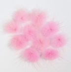 PINK pom pom trim on a craft project