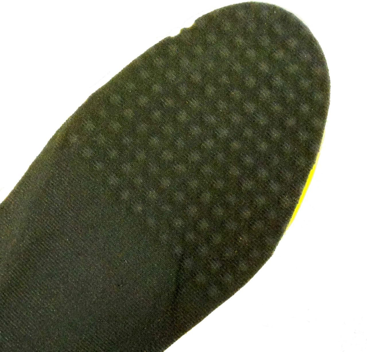 Close-up of the comfortable foam material of the insoles.