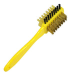 3-sided shoe cleaning brush for suede and nubuck