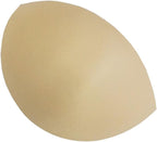Two pairs of replacement bra pads in nude colour, showing their shape.