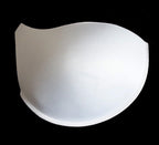 XL white bra pads arranged neatly for bra making.