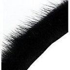 Real mink trim in black, showing decorative edge for sewing projects.