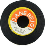 Polyester Thread JaneBrig Black Top Stitching 210D 2 Ply 2200m