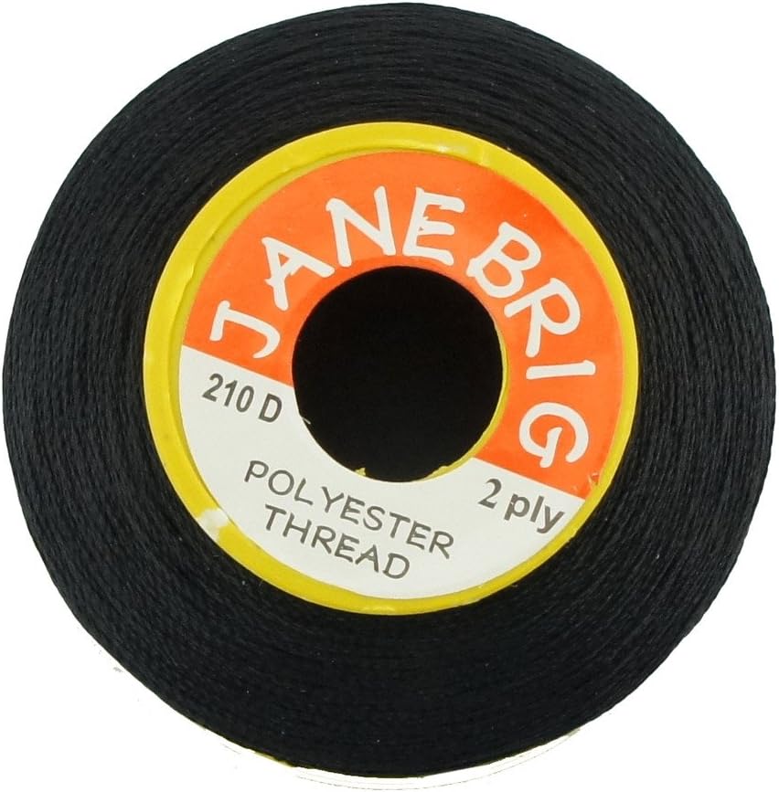 Polyester Thread JaneBrig Black Top Stitching 210D 2 Ply 2200m