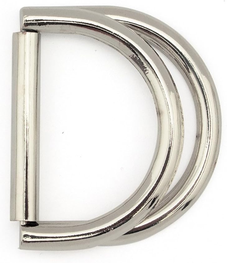 Pack of 5 large D-ring buckles displayed together
