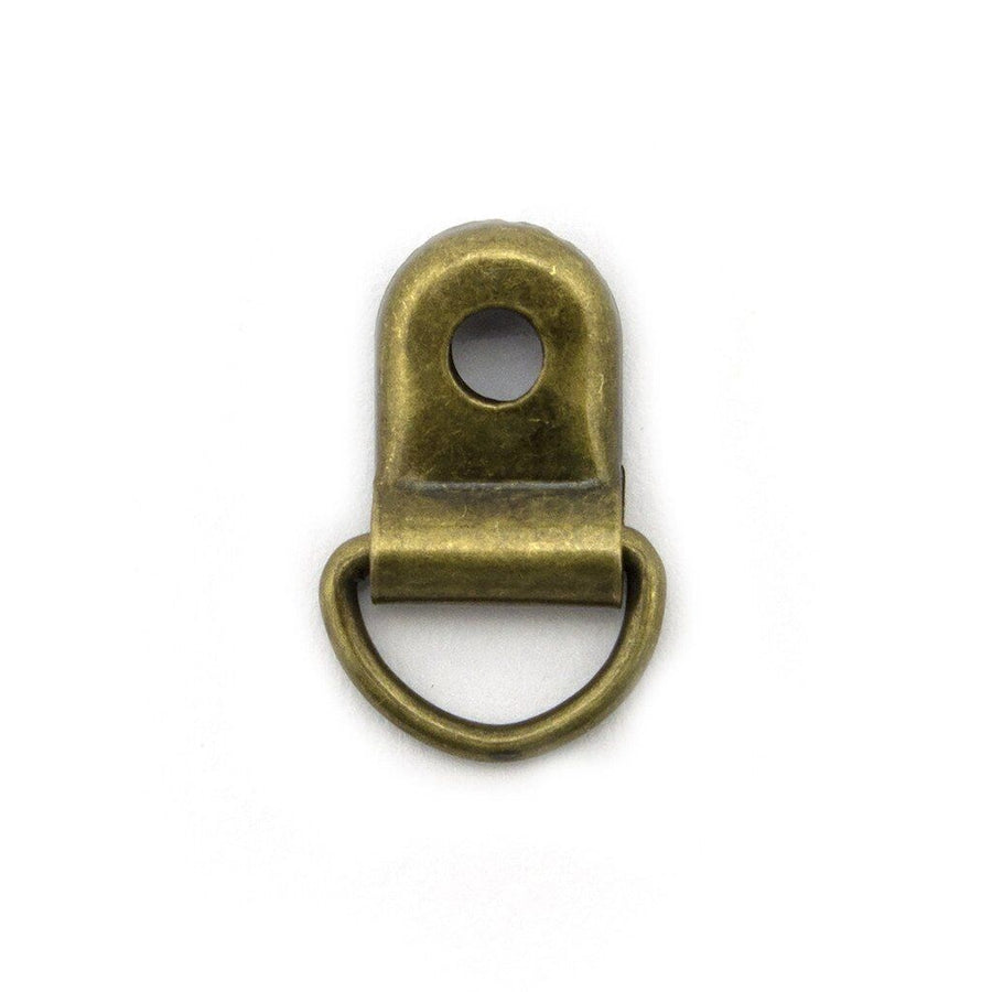 Shoe Lace Eyelets SME01 Antique Gold Metal Loop and Ring - Pack of 20