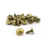 Pack of 100 antique gold dome shape press studs rivets