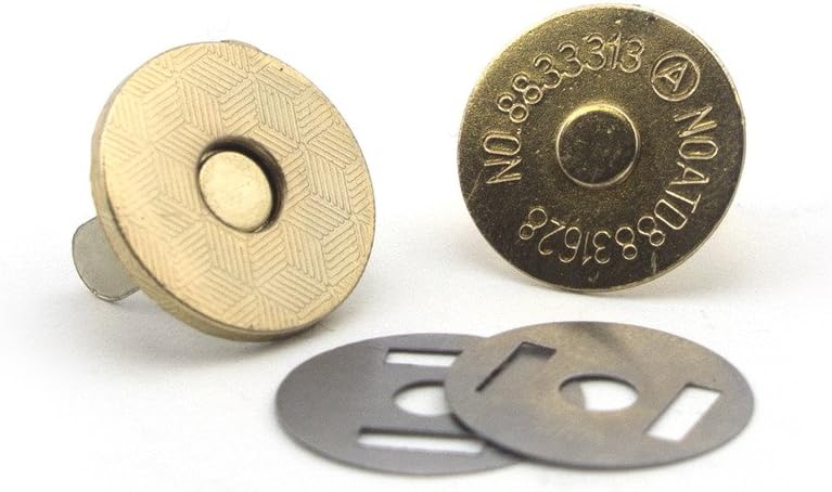 Different angles of the dark copper magnetic clasp.