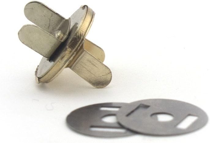 Packaging of the magnetic buttons showing the press pattern.