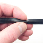 Roll of 5 metres of black leather effect trim