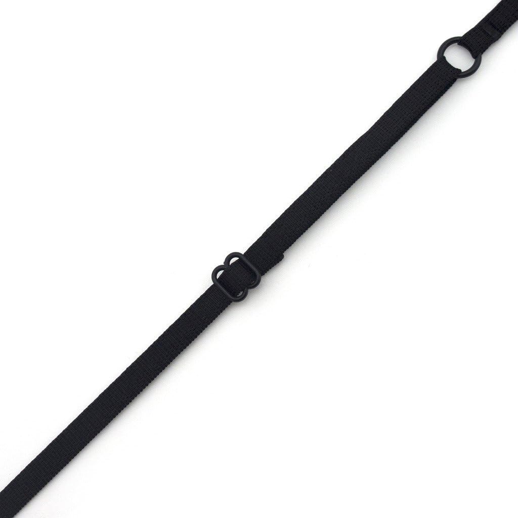 Adjustable Bra Shoulder Straps Black 7mm width- 10 Pairs