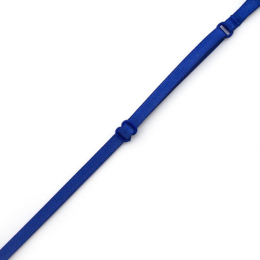 Adjustable Bra Shoulder Straps Electric Blue 7mm width- 10 Pairs