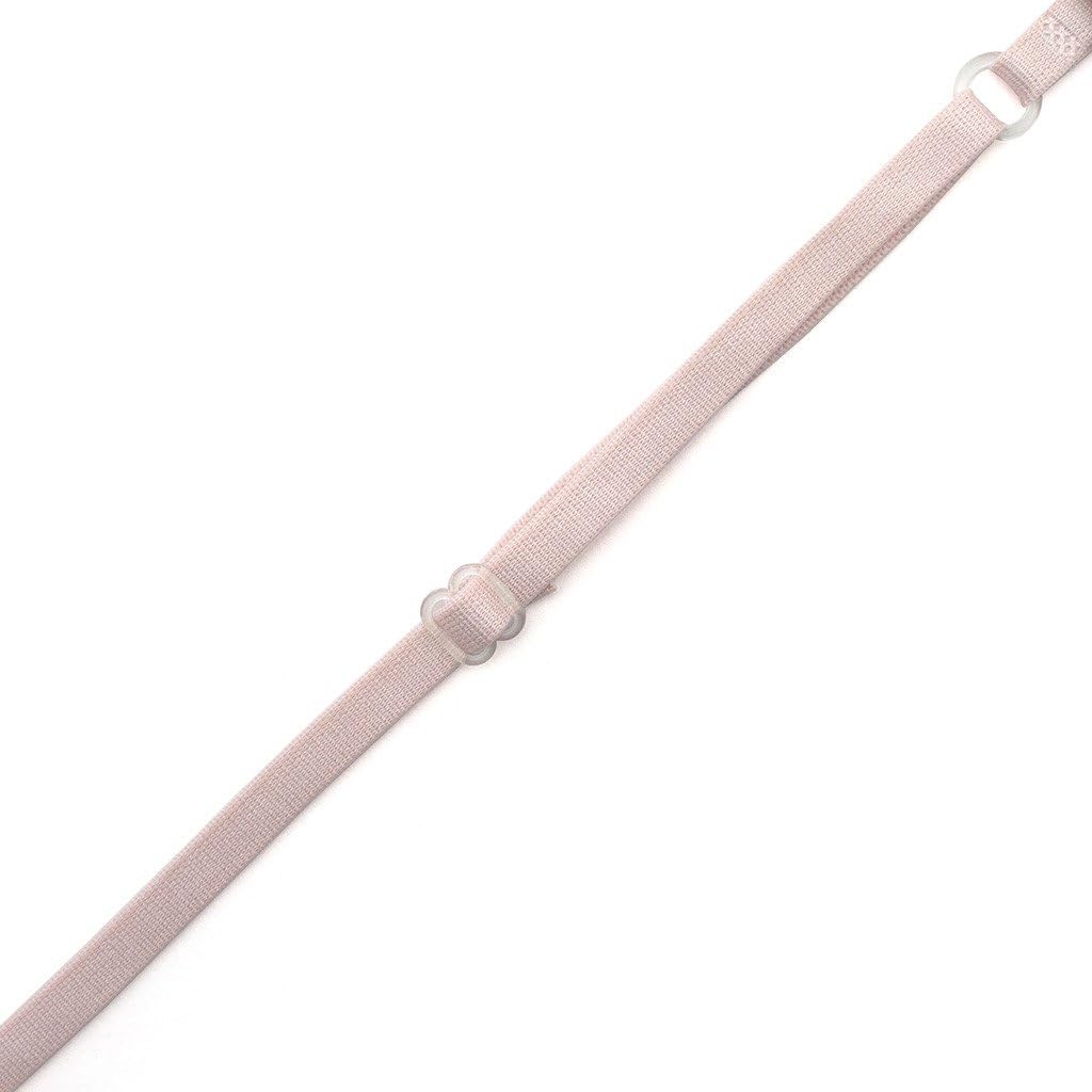 Adjustable Bra Shoulder Straps Baby Pink 7mm width - 10 Pairs
