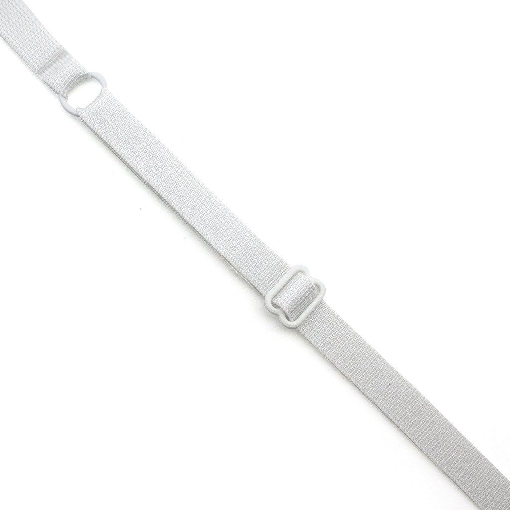 Adjustable Bra Shoulder Straps White 10mm width- 10 Pairs