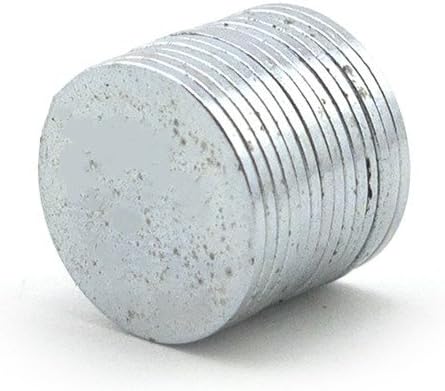 Close-up view of a 15mm diameter hidden sew in snap magnet