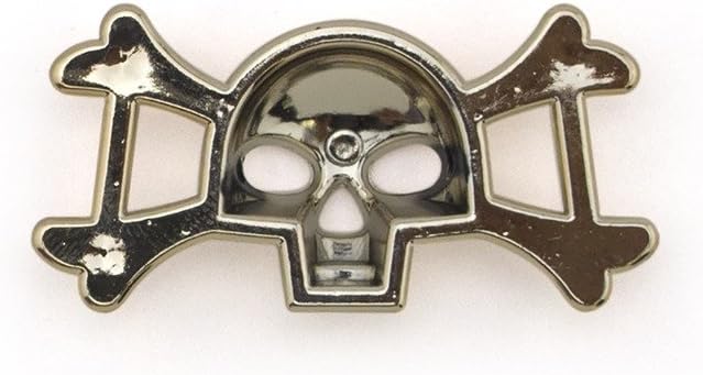 Gold colour skull and crossbones trims for jewellery making.