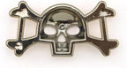 Gold colour skull and crossbones trims for jewellery making.