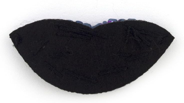 Pack of 5 funky lips trims for clothing and accessories.