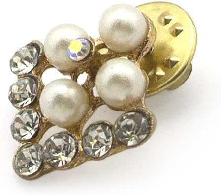 Two brooch pins displayed together showcasing their design.