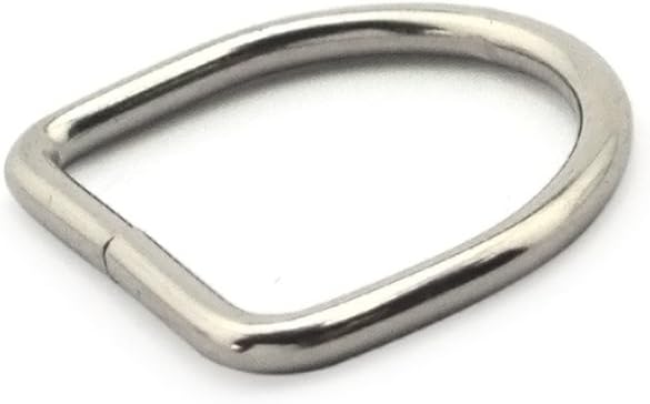 Close-up of a 26mm D ring buckle showing metal finish
