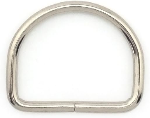 D ring buckle displayed with a measuring tape for size reference
