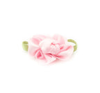 Pack of 20 pretty ribbon bows with coloured fabric flowers.