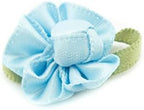 Pack of 20 ribbon bow trims in blue for clothing embellishment.