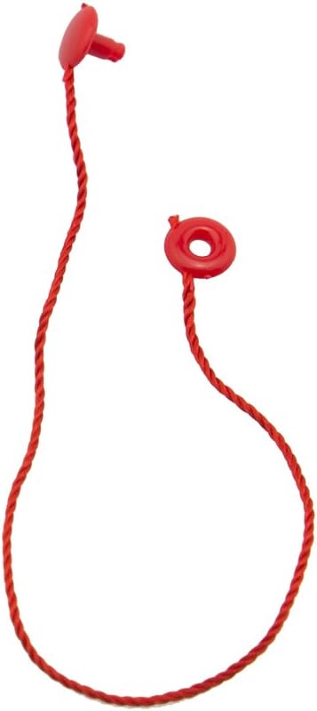 Easy and Fast to Attach Hang Tag, Nylon String Round Snap Lock 20 cm 1000pcs, Red